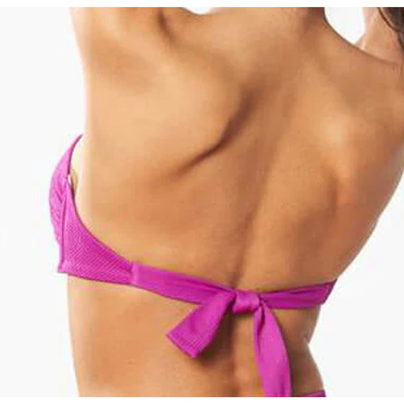 Red Carter Women's Sammie Bandeau Bikini Top Magenta Pink Size Medium NWT - Picture 4 of 6